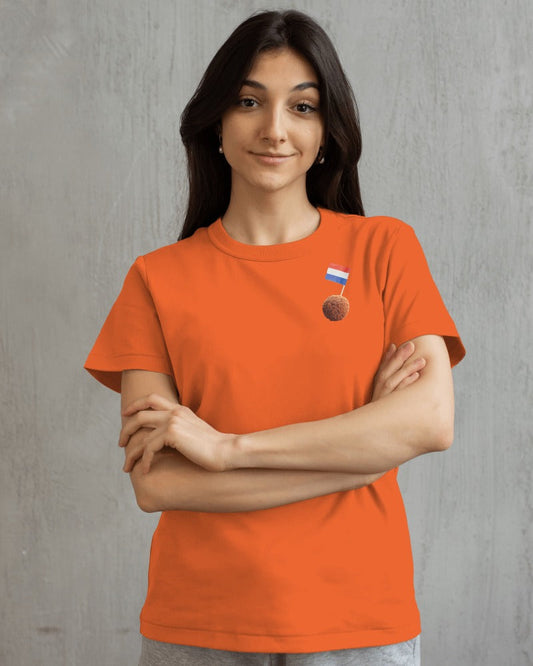 Fleur - Oranje EK Voetbal 2024 Dames T-shirt