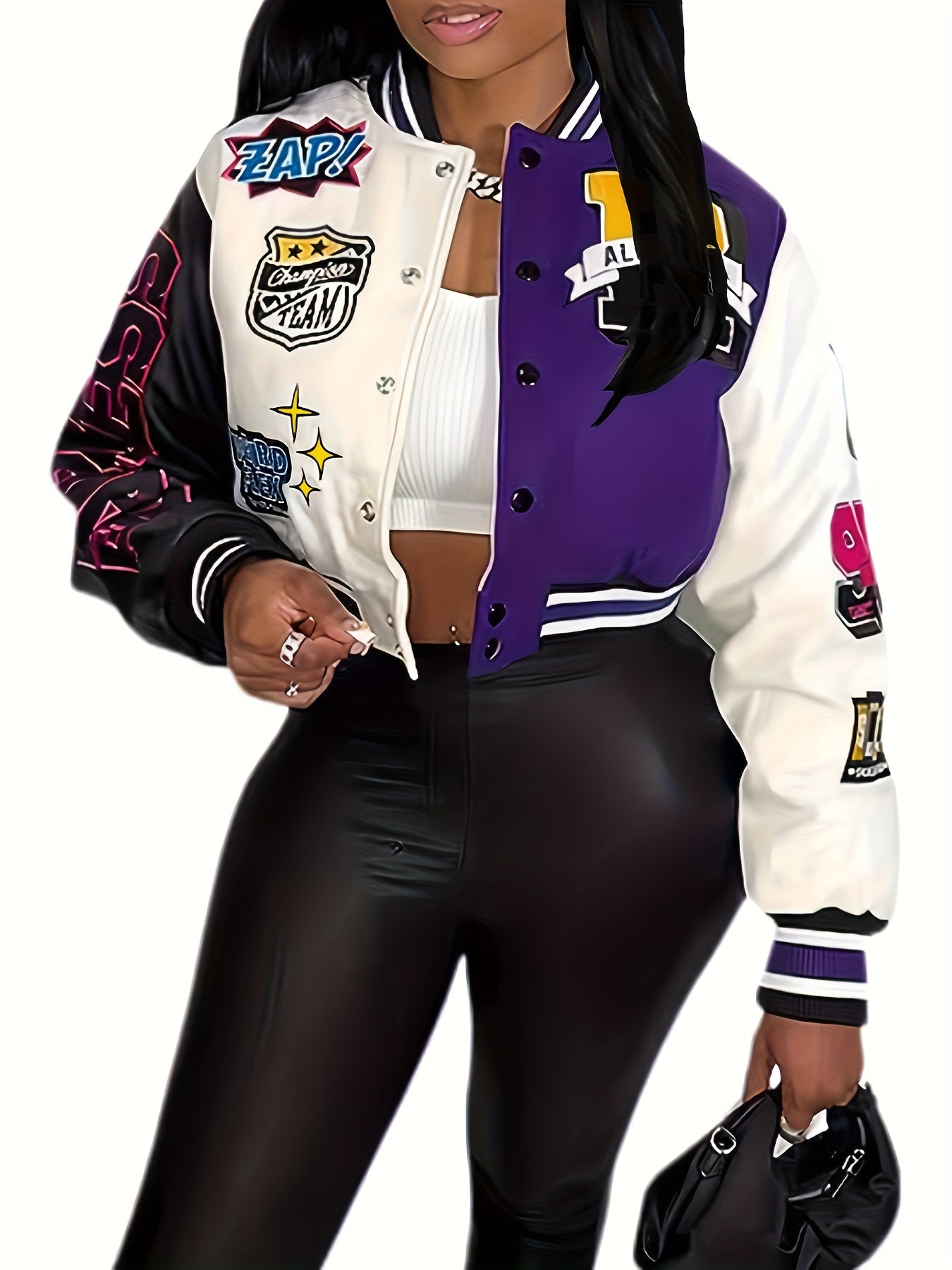 Eva - Casual Varsity Jacket