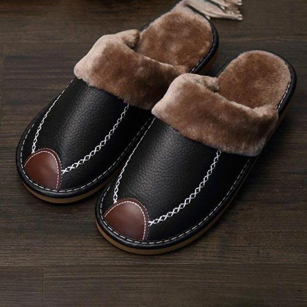 Ranny - Winter PU Leren Slippers