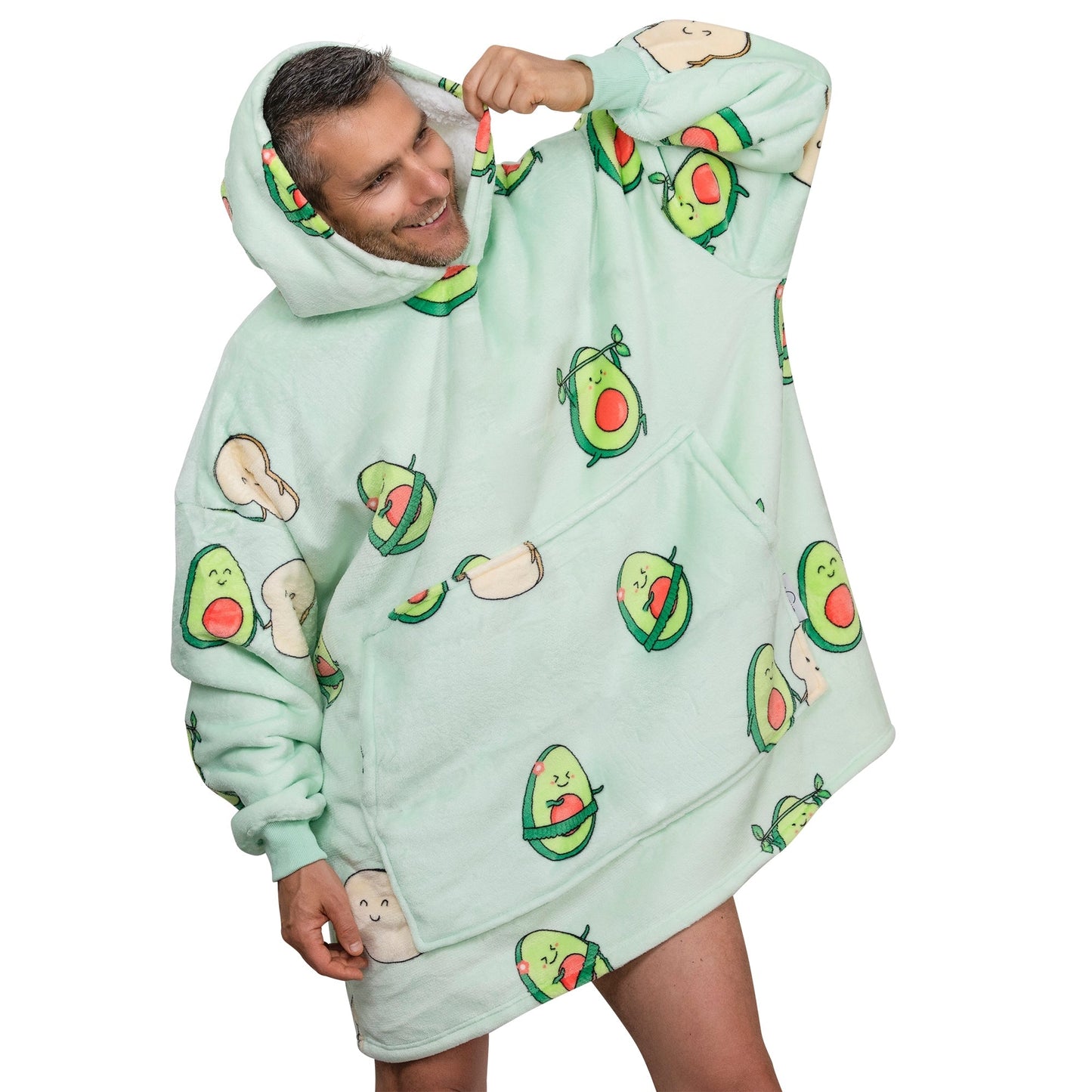 Warmy | Avocado Hoodie Deken