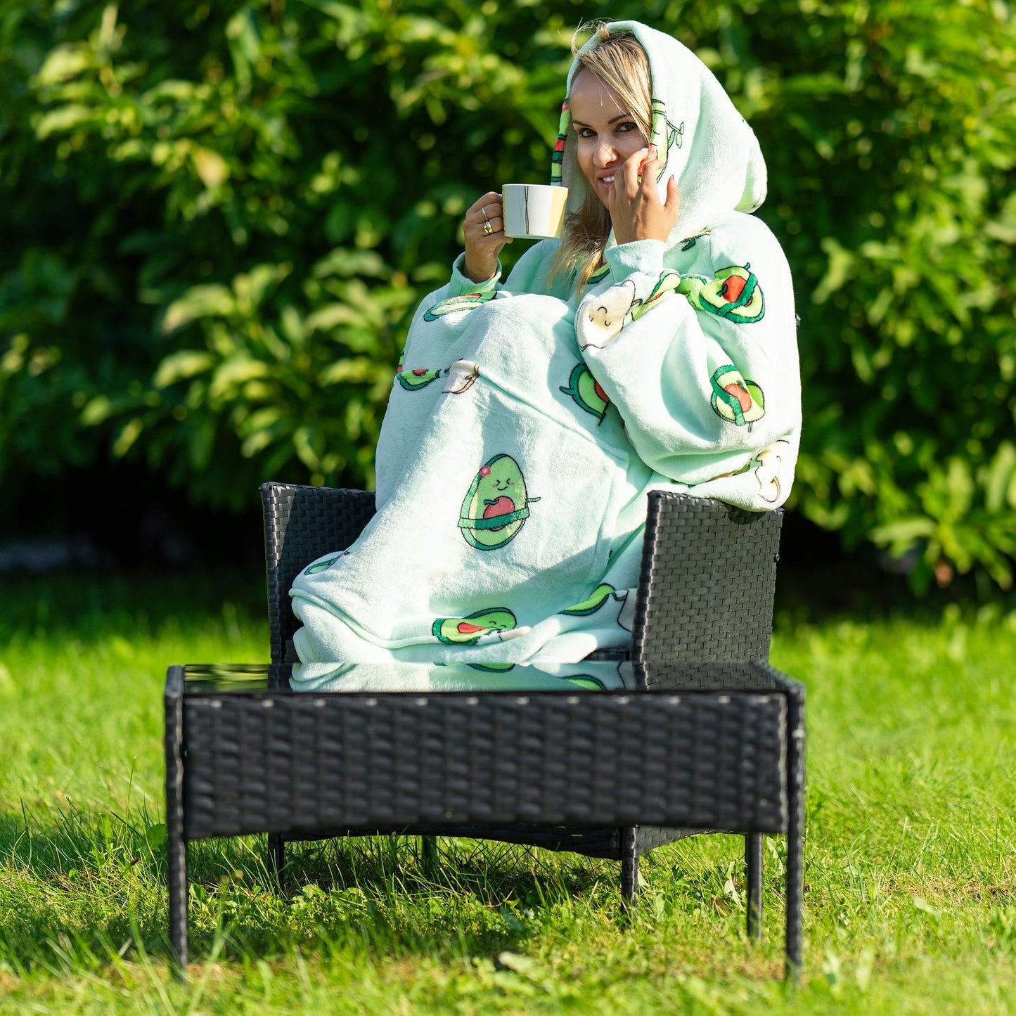 Warmy | Avocado Hoodie Deken