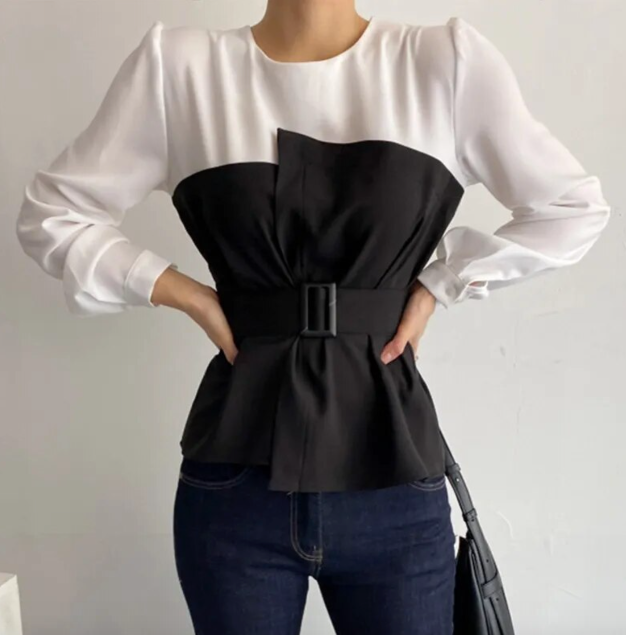 Felia - Tuniekblouse met zoomriem