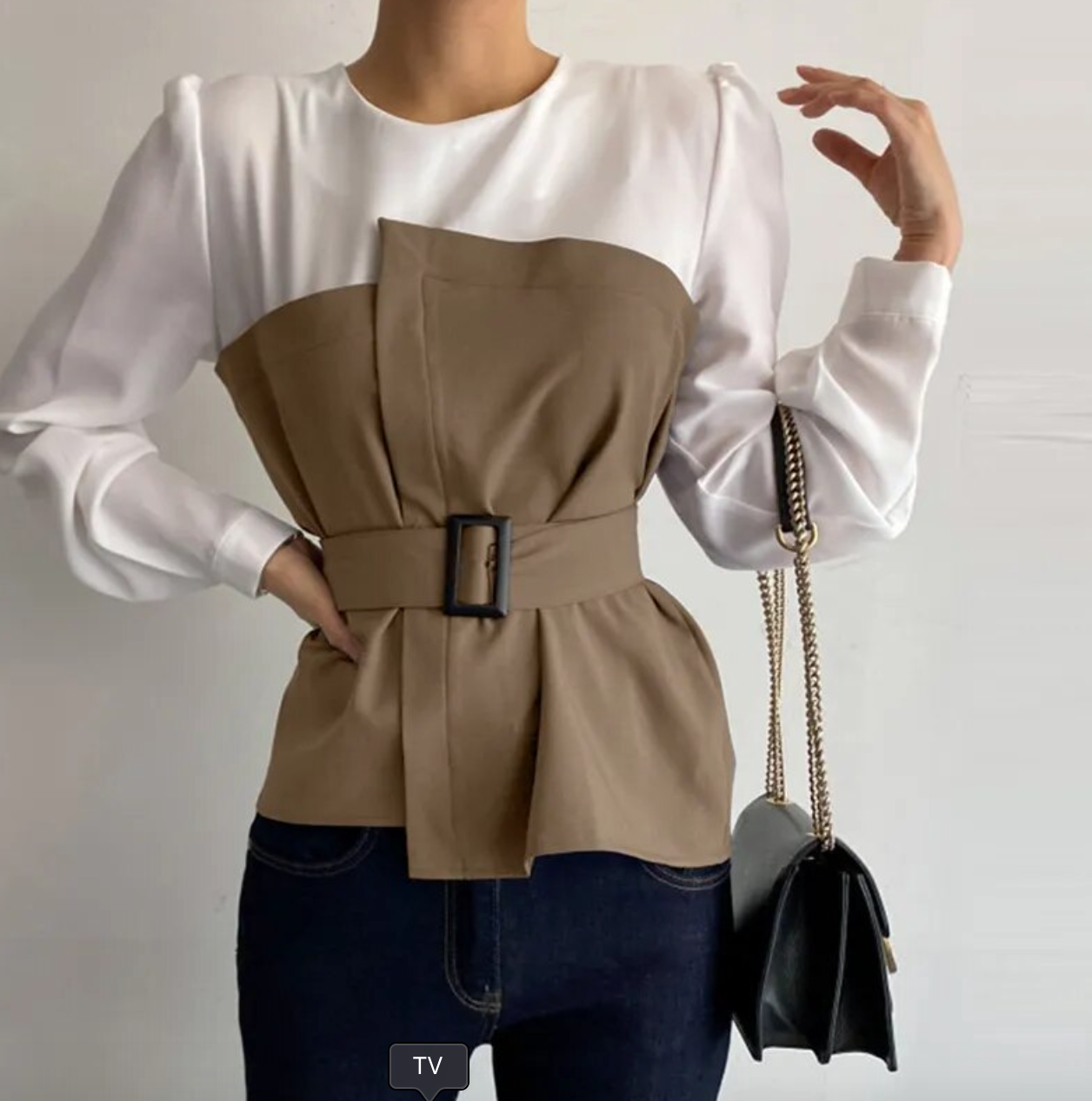 Felia - Tuniekblouse met zoomriem