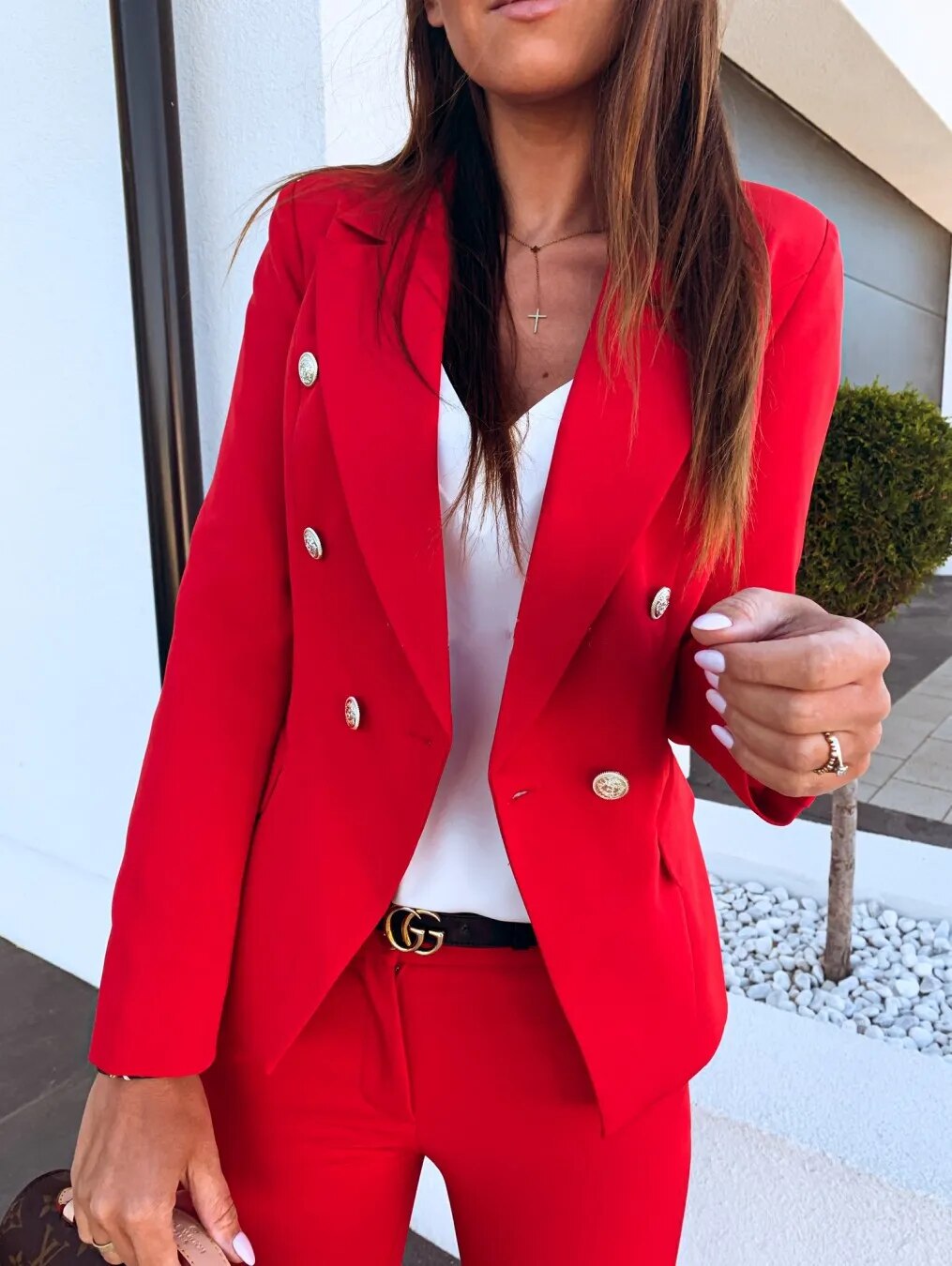 Lize - Stijl Casual Blazer met kap