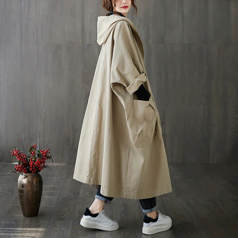 Charlie - Casual trenchcoat met brede zakken