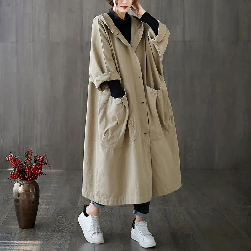 Charlie - Casual trenchcoat met brede zakken