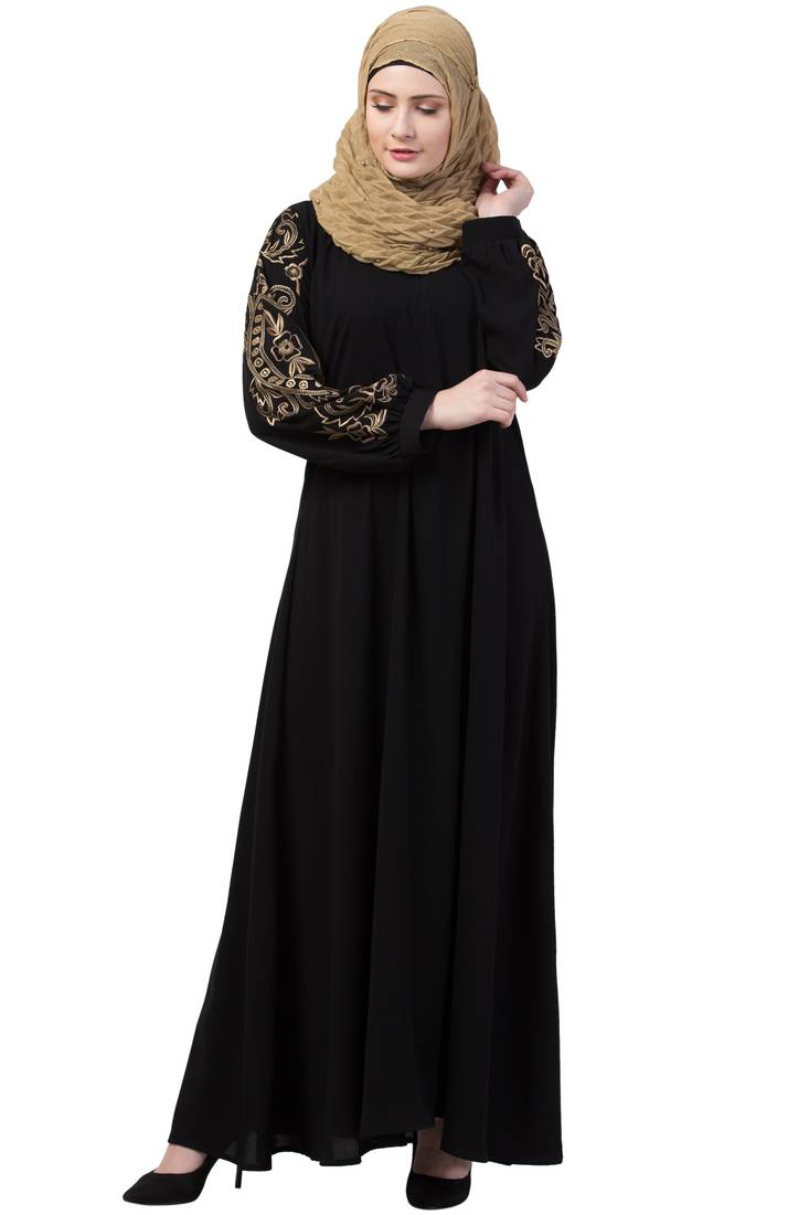 Yasmin - Moderne Zwarte Abaya