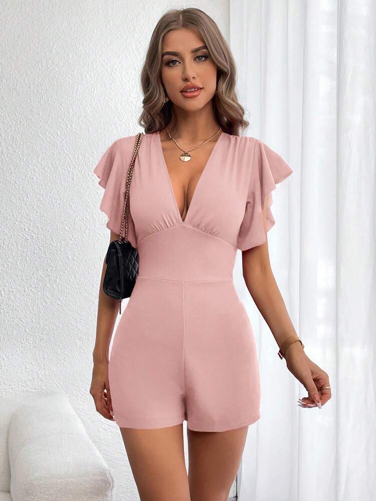 Suze - Playsuit met diepe V-hals