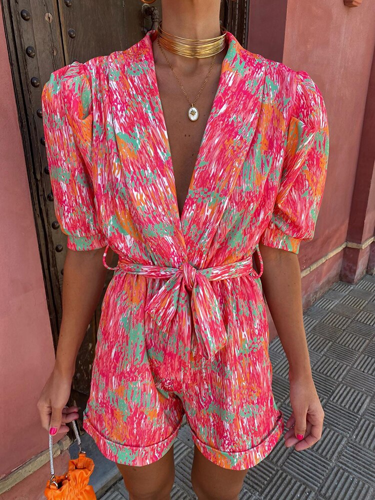 Lara - Playsuit met print