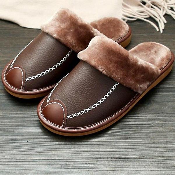 Ranny - Winter PU Leren Slippers