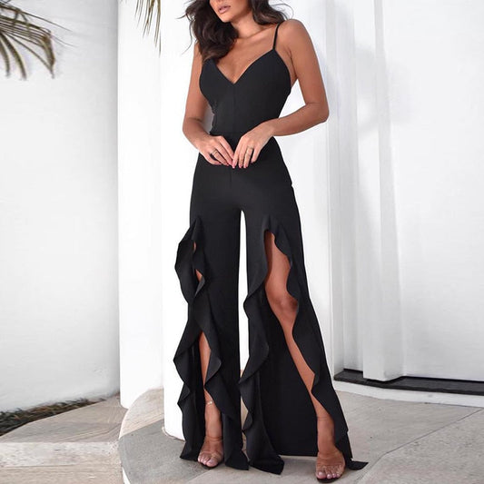 Ayla  - jumpsuit met splitten