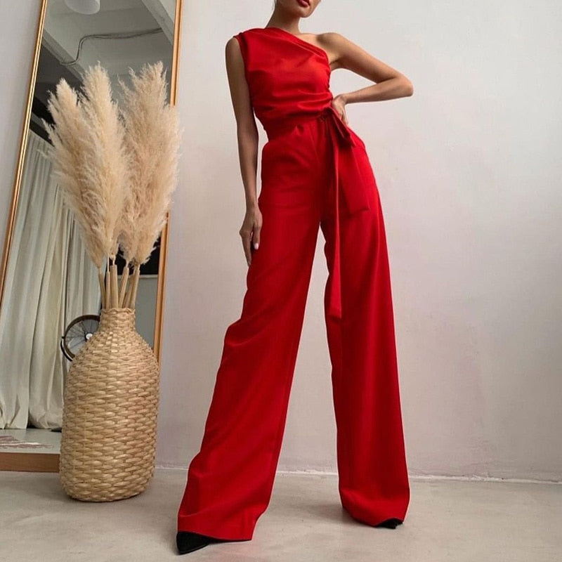 Isabel - One shoulder jumpsuit