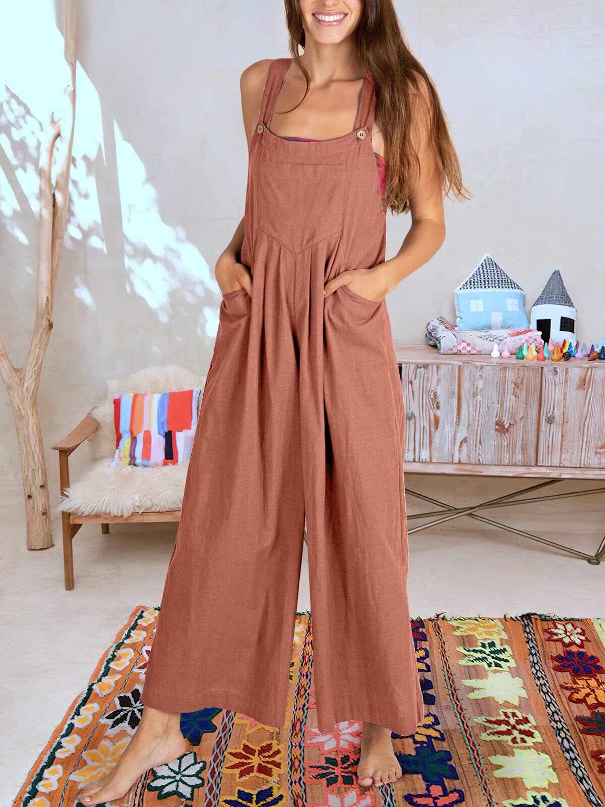 Sam - Mouwloze jumpsuit voor dames