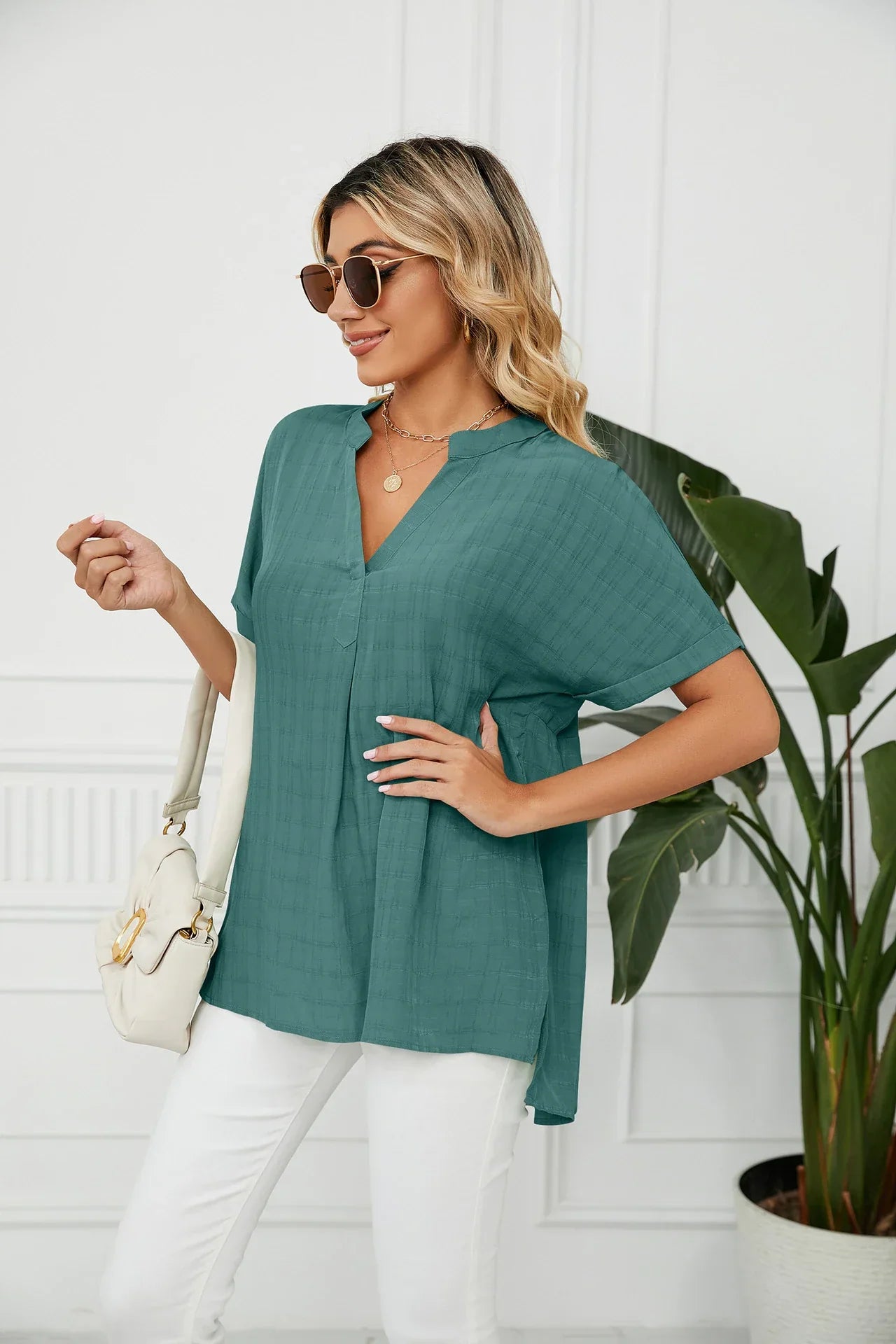 Haylo - Oversized V-hals shirts voor dames