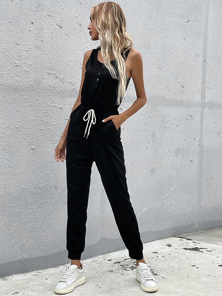 Liz - Zwarte comfy jumpsuit