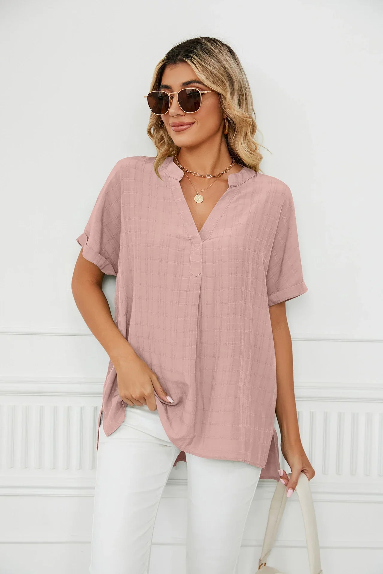 Haylo - Oversized V-hals shirts voor dames