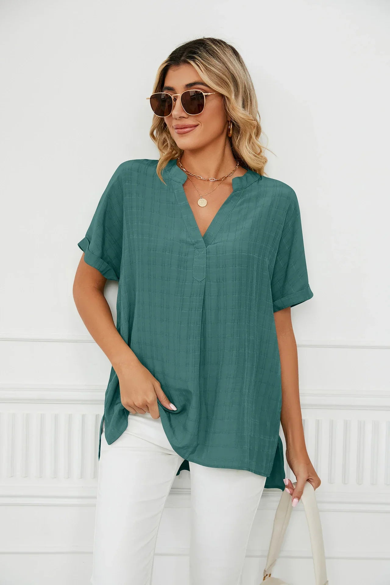 Haylo - Oversized V-hals shirts voor dames