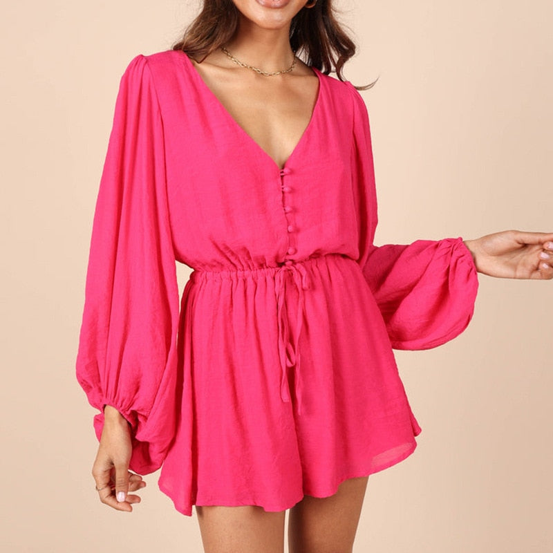 Hailey - Roze playsuit