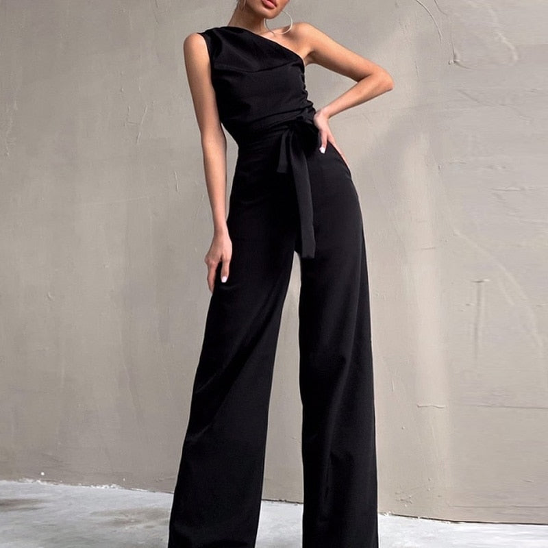 Isabel - One shoulder jumpsuit