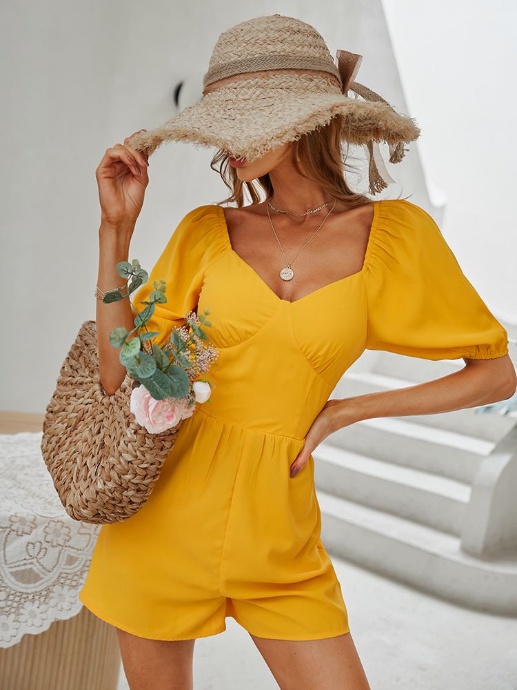 Amber - Gele playsuit