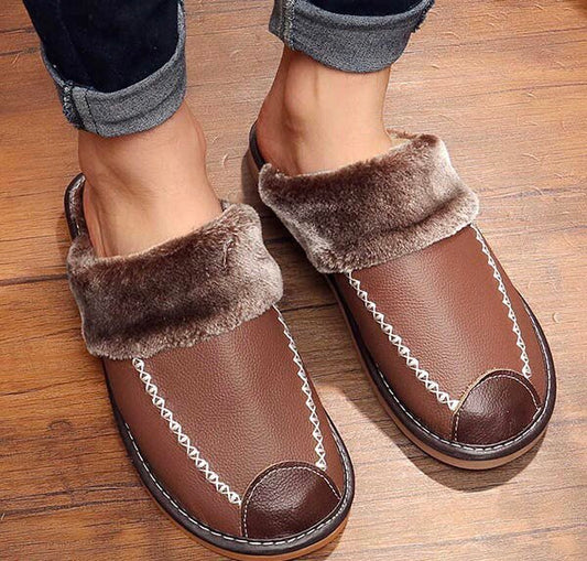 Ranny - Winter PU Leren Slippers