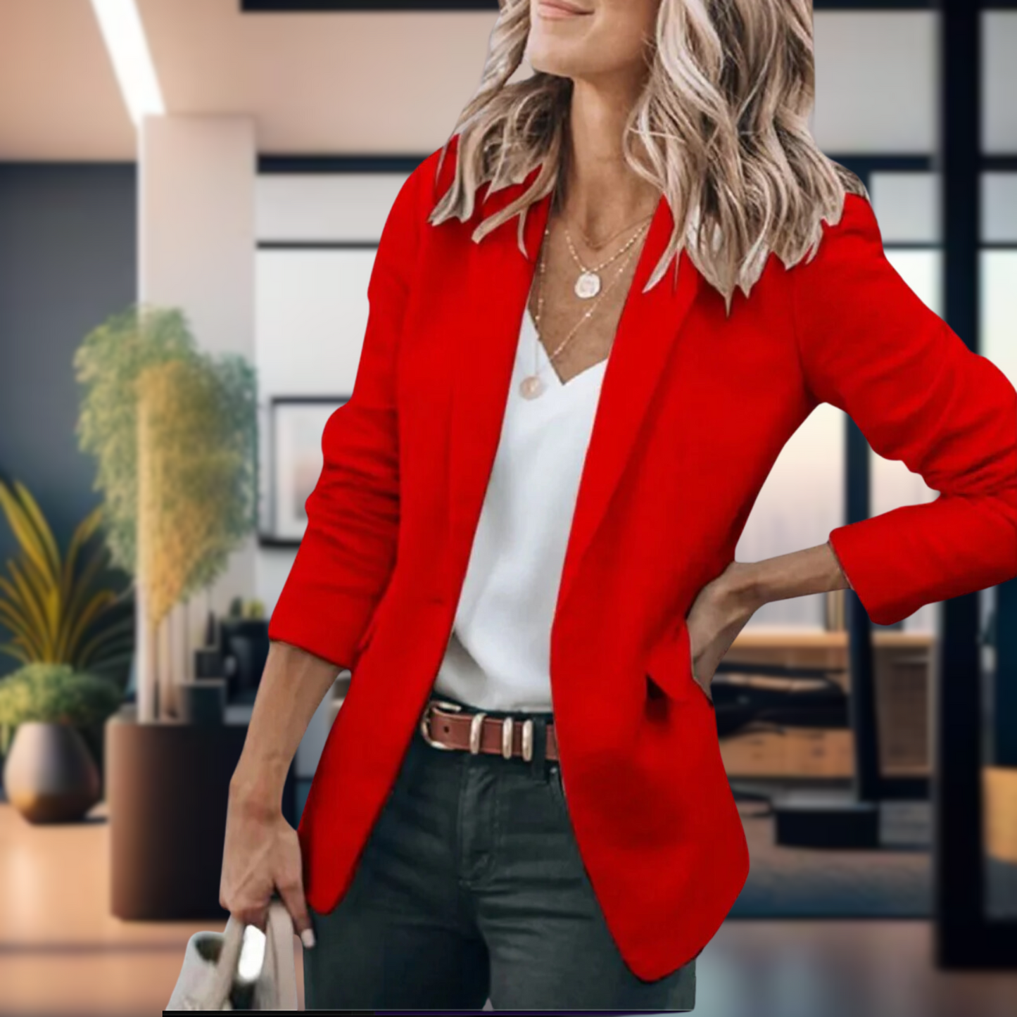 Fenna - Casual blazer voor dames Clean Fit