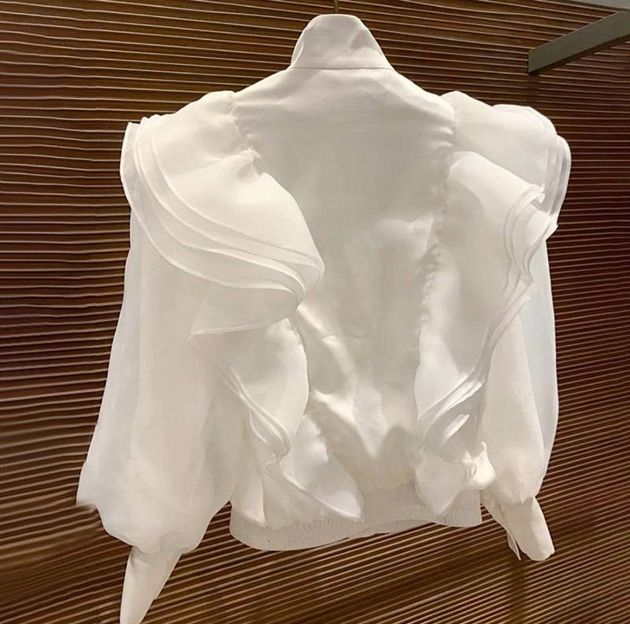 Doutzen - Luxe Uitlopend Gedetailleerd Blouse Jasje